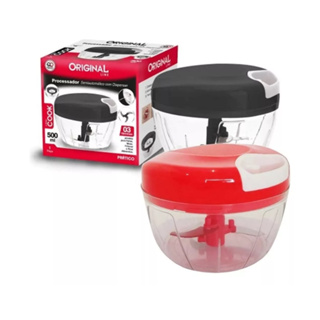 Processador E Triturador De Alimento Manual Com 3 Lâminas em Oferta na Shopee