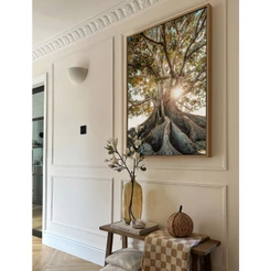 Quadro Decorativo Sala Quadro Árvore Da Vida Com Moldura E Vidro Quadro Grande Para Sala Natureza