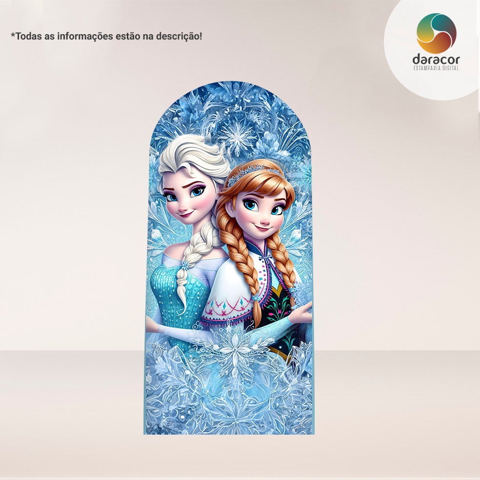Capa Para Painel Princesas do Gelo Romano C/Elástico Retangular C/Overlock Face Única - R05 em Oferta na Shopee