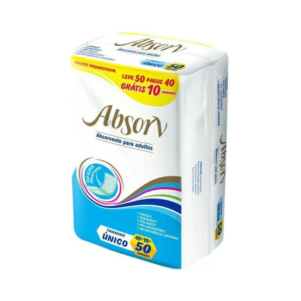 Absorvente Geriátrico Absorv c/50 Unissex