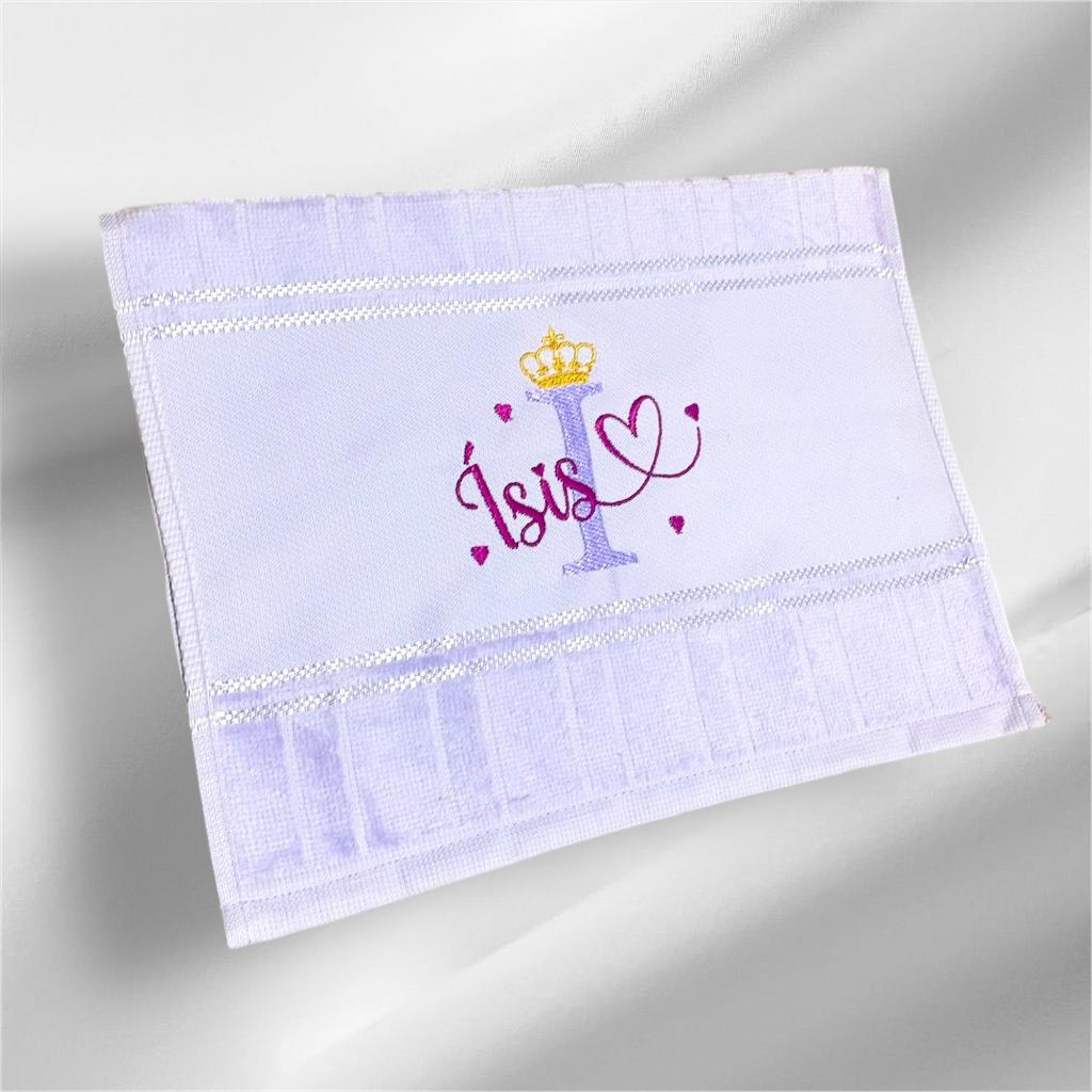 Toalha Personalizada Bordada Com Nome em Oferta na Shopee