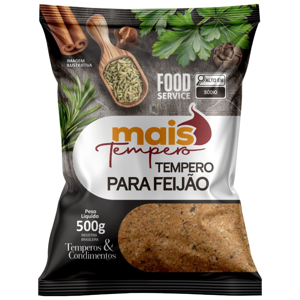 Tempero Para Feijão 500 Gramas Ou 1Kg