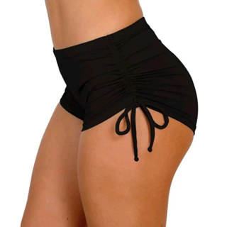 Sunquini Calcinha Shorts Cordinha Biquíni em Oferta na Shopee