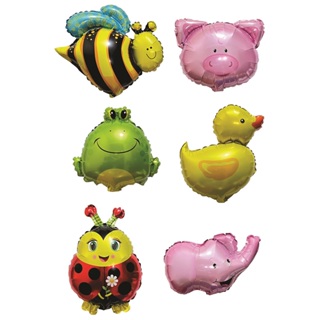 1 Balão Metalizado Fazendinha Bichos E Insetos em Oferta na Shopee