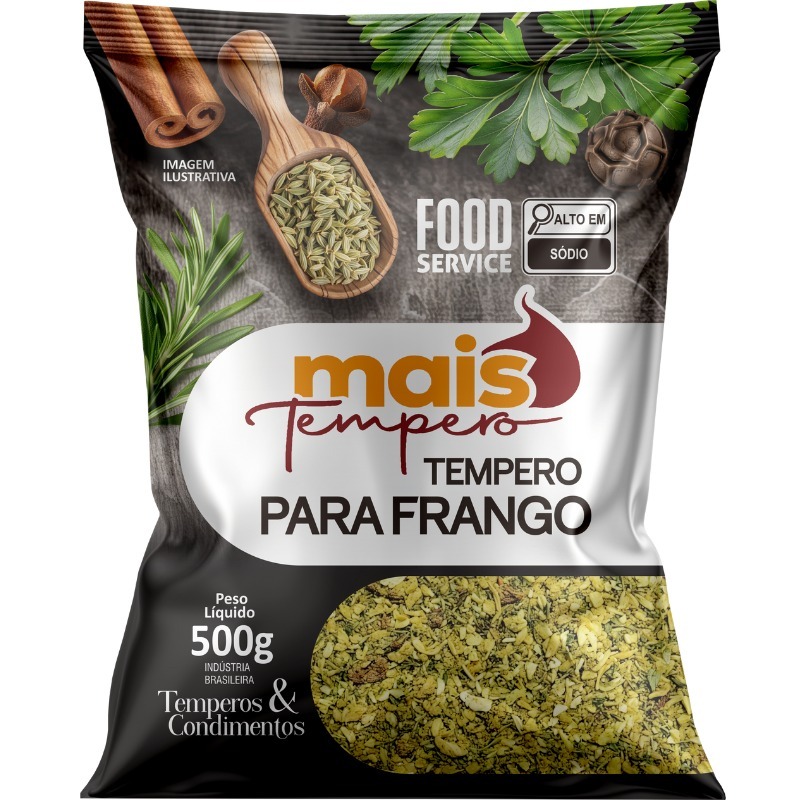 TEMPERO DO CHEF  PARA FRANGO 1KG OU 500G - Promoção Oficial Mais Tempero em Oferta na Shopee