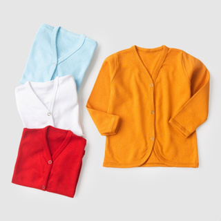 Casaquinho Bebê Minimalista Suedine com Botões (P/M/G/1) - Bebê Fofuxo em Oferta na Shopee