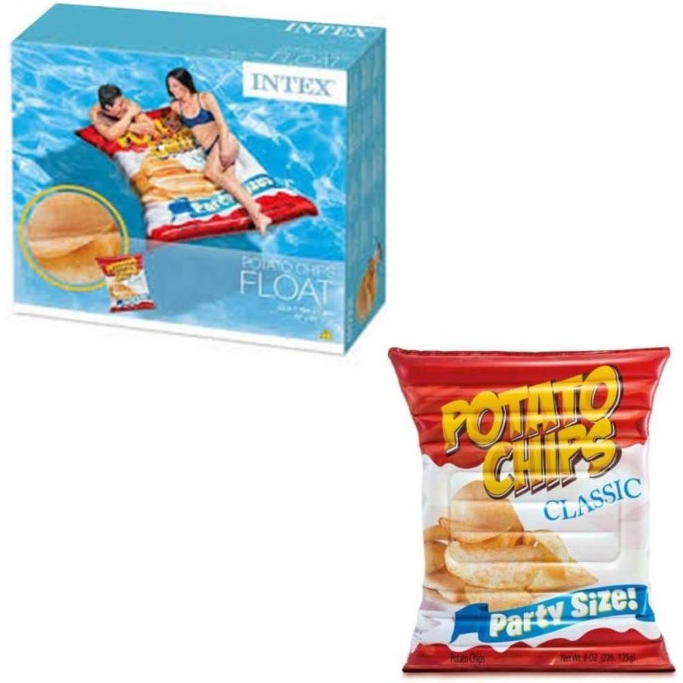 Boia Colchão Inflável Gigante Batatas Chips Float 1.78m X 1.40m - Intex em Oferta na Shopee