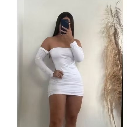 vestido manga longa/ vestido curto/vestidomini