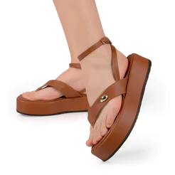 Sandália Asa Delta Flatform Feminina Plataforma Confortável Leve Moda Blogueira Verão Estilosa