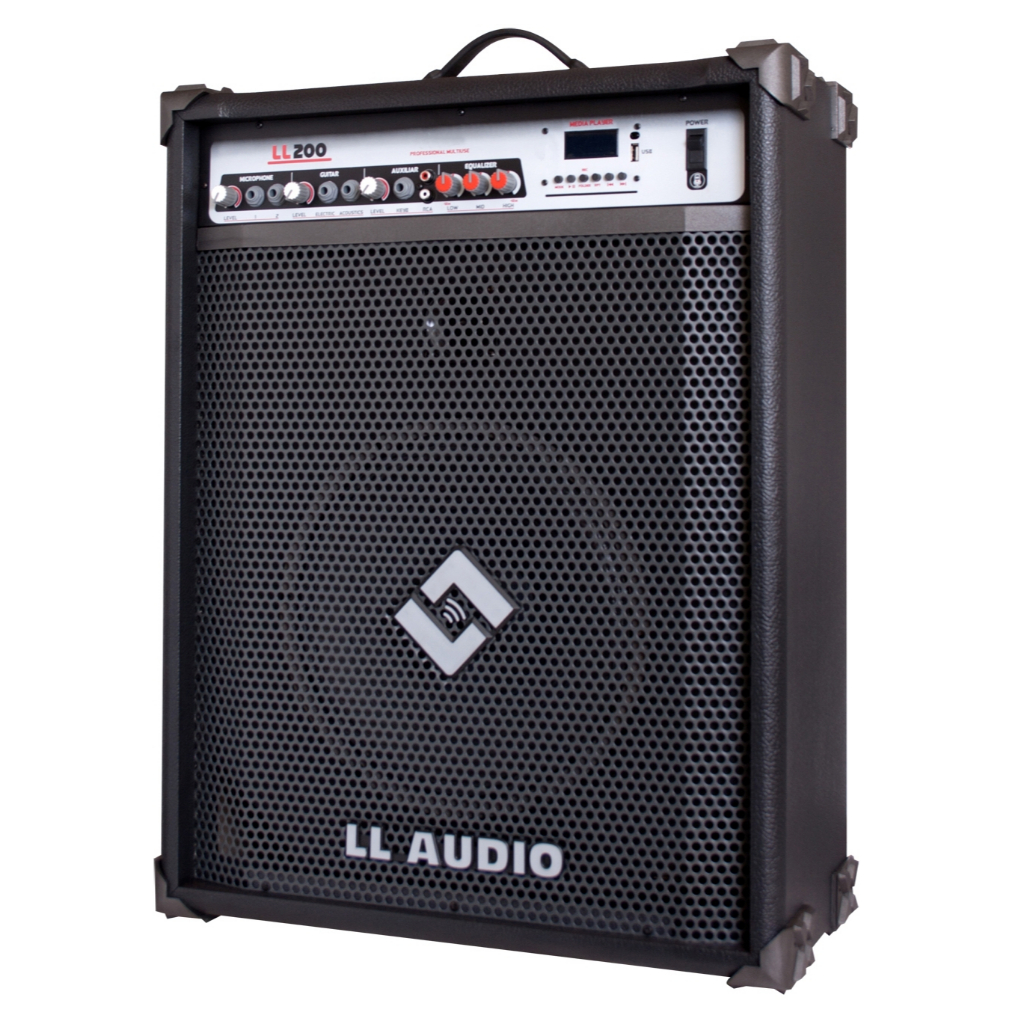 Caixa de som Amplificada Multiuso LL 200 BT Ll Audio falante de 12, igreja bar palestra academia dança musica