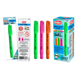 Marca Texto Crayon Gel Sortidos Caixa Com 12 Unidades Göller em Oferta na Shopee