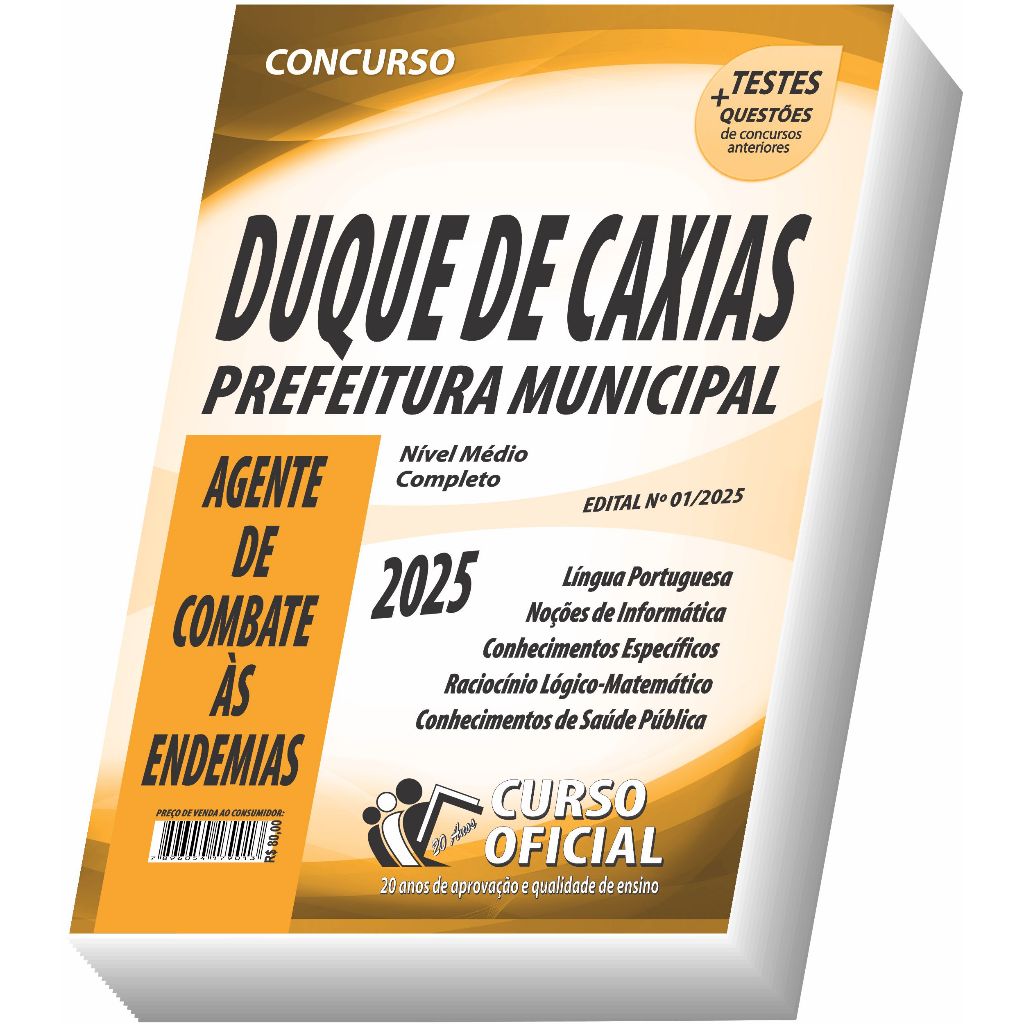 Apostila Prefeitura de Duque de Caxias - RJ - Agente de Combate às Endemias