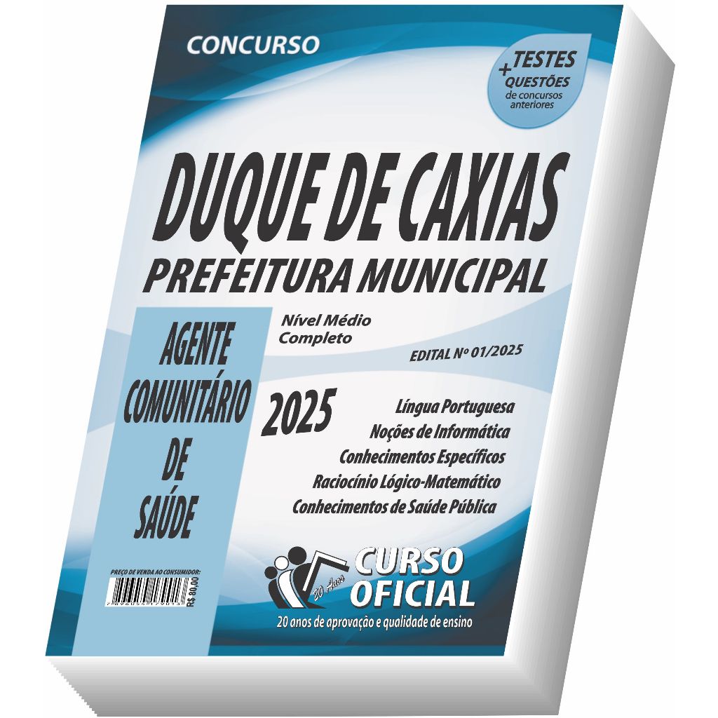 Apostila Prefeitura de Duque de Caxias - RJ - Agente Comunitário de Saúde