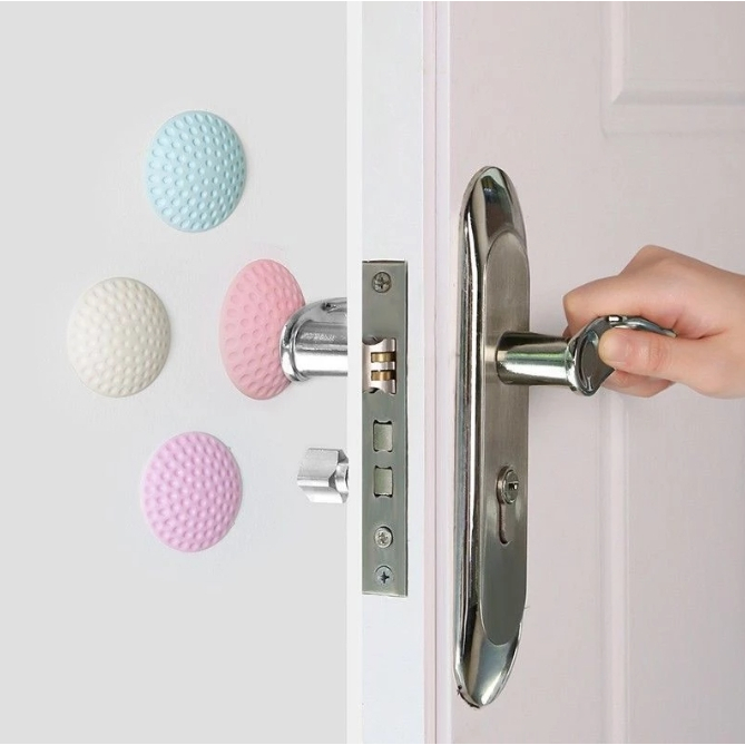 KIT Tampão De Parede Auto-Adesivo Protetor De Maçaneta De Porta em Oferta na Shopee