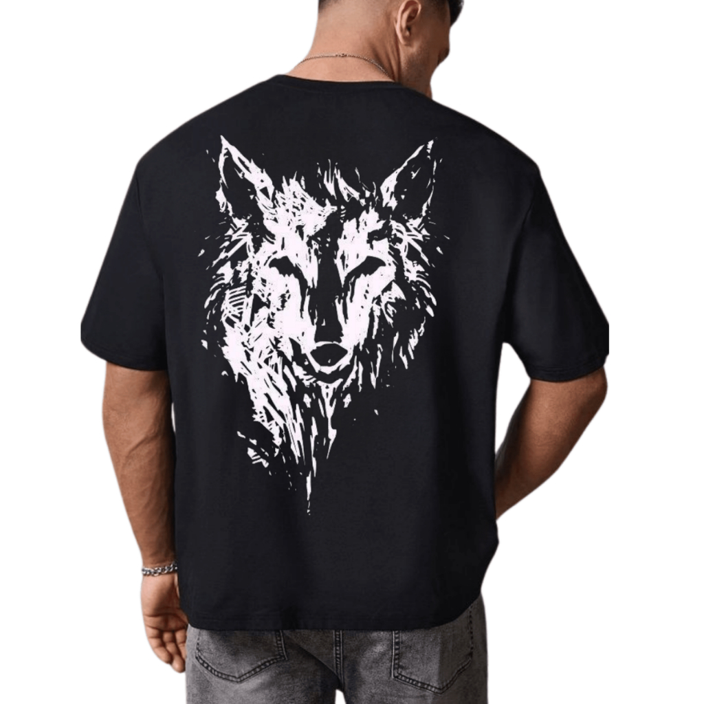 Camisa Wolf Estampado Camiseta Oversized Unissex Treino Academia Lançamento