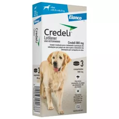 Credeli Antipulgas Carrapatos Cães 22 A 45kg 3 Compri. 900mg