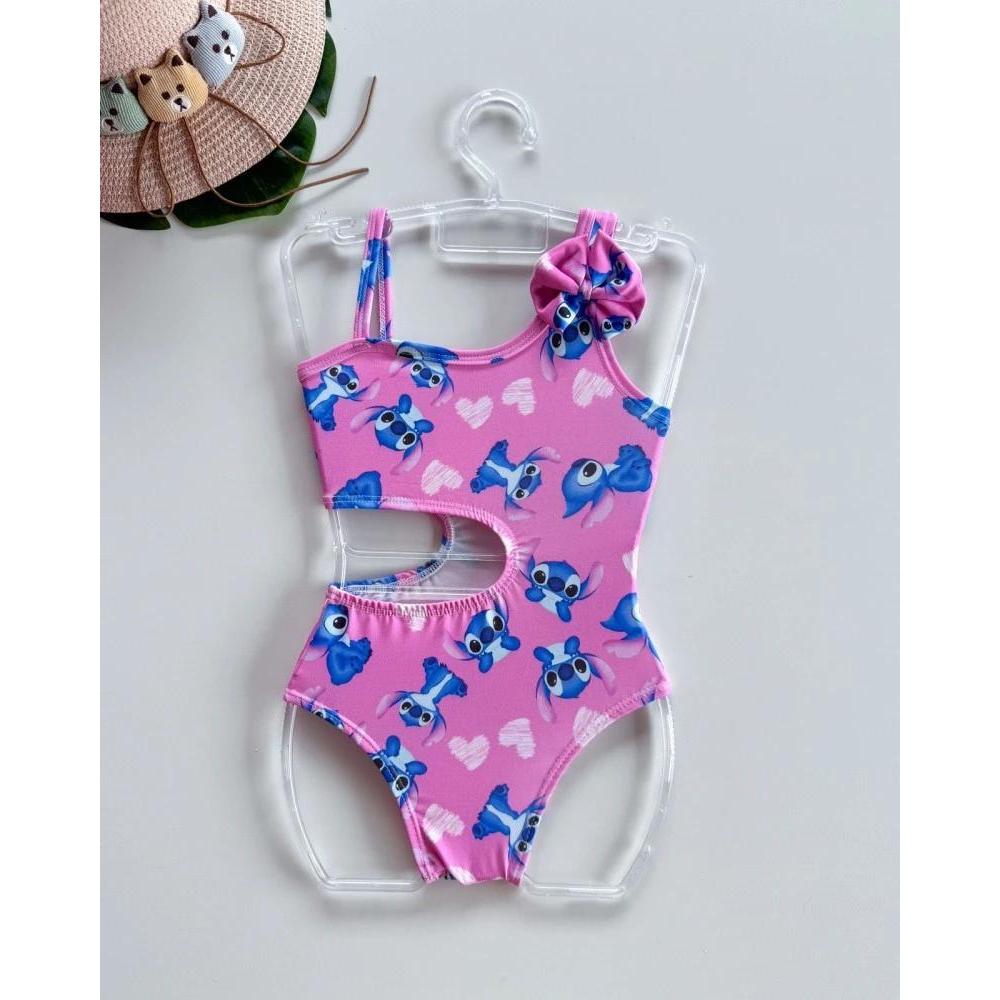 Maiô Infantil Personagens Para Meninas Moda Praia