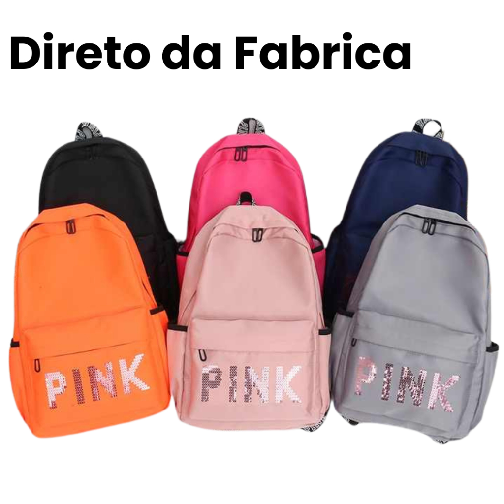 Mochila Feminina Coreana Escolar-Passeio-Trabalho Grande Impermeável-Super Resistente-Lindo Design * Acompanha estojo *