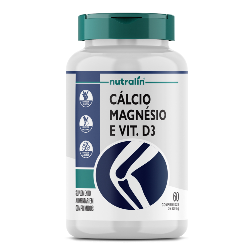 CALCIO MAGNESIO VITAMINA  D3 800MG 60COMP NUTRALIN