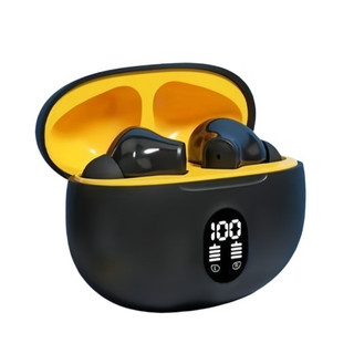 Fone de ouvido Bluetooth sem fio TWS 9D display digital toque esportes, bateria com duraç…