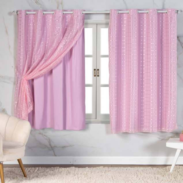 Cortina Blackout Rosa Bebê: Onde Comprar | BuscaProdutos