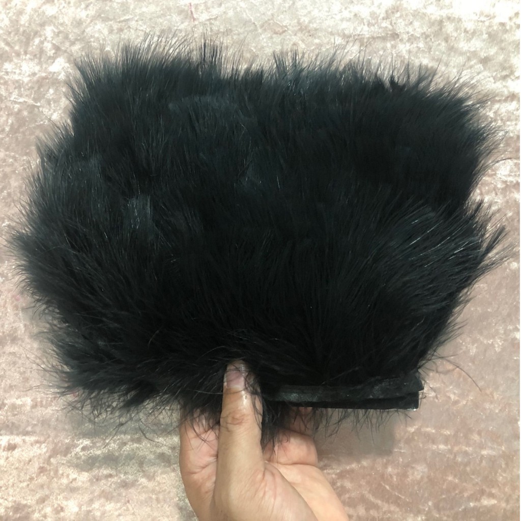 Marabou - Franja - Pena De Ganso - 1 Metro em Oferta na Shopee