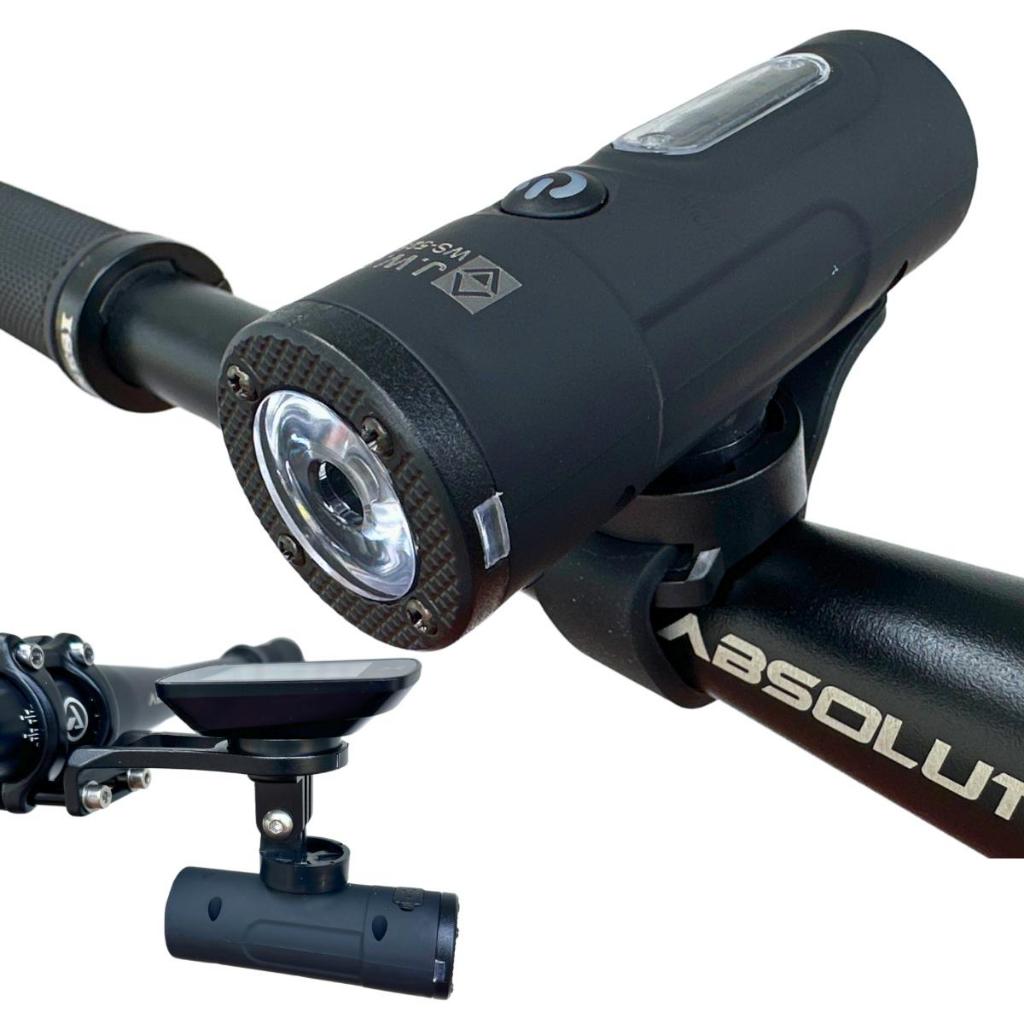 Farol Bike  Bicicleta Suporte Garmin Gopro Com Sensor Fotocélula - Jws Ws-5255
