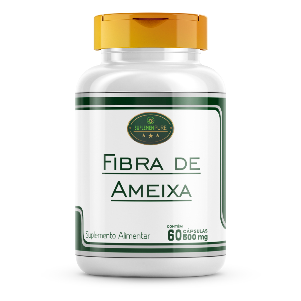 Fibra de Ameixa em pó 60 capsulas 500mg Pura e Original