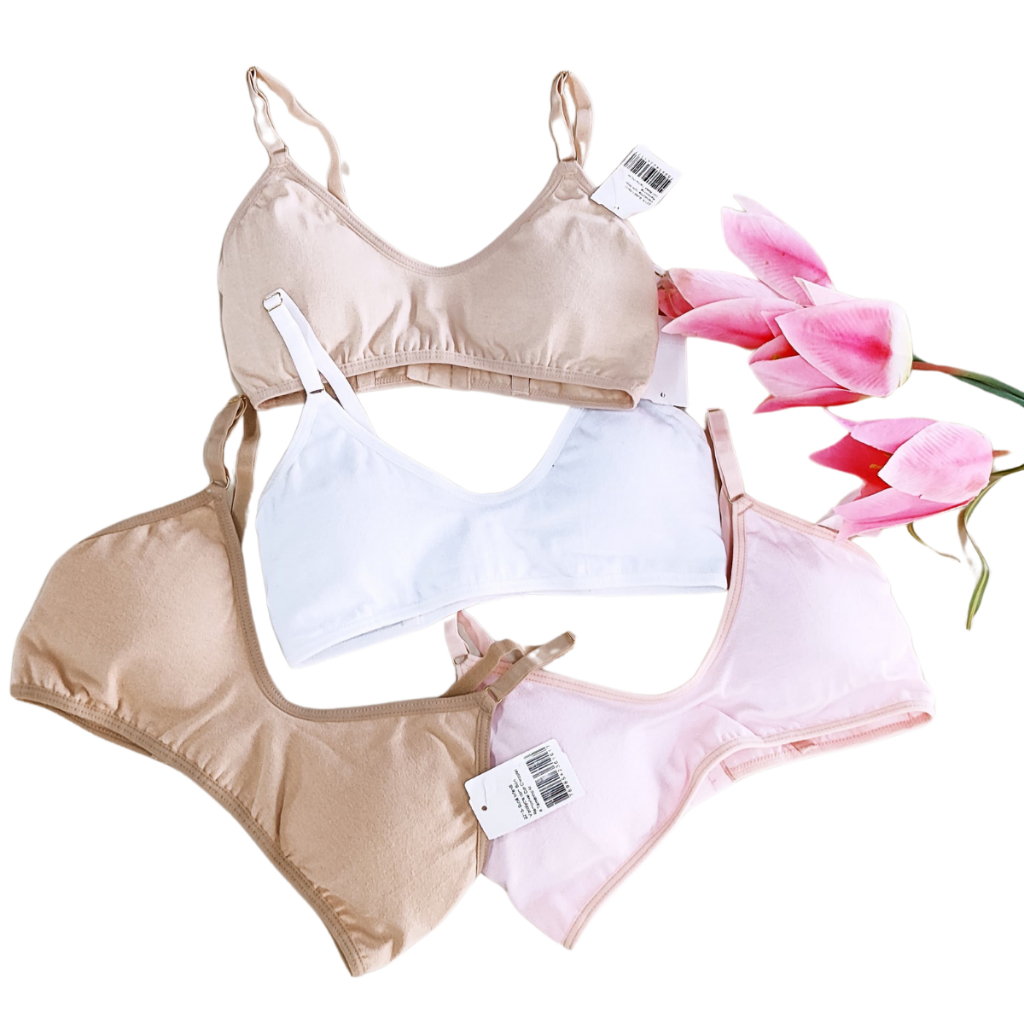 Sutiã Menina Moça Juvenil Reforçado Bojo Removível Liso Confortável em Oferta na Shopee