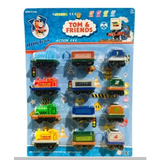 Brinquedo Kit Trens Thomas E Seus Amigos Vagões 12 Peças