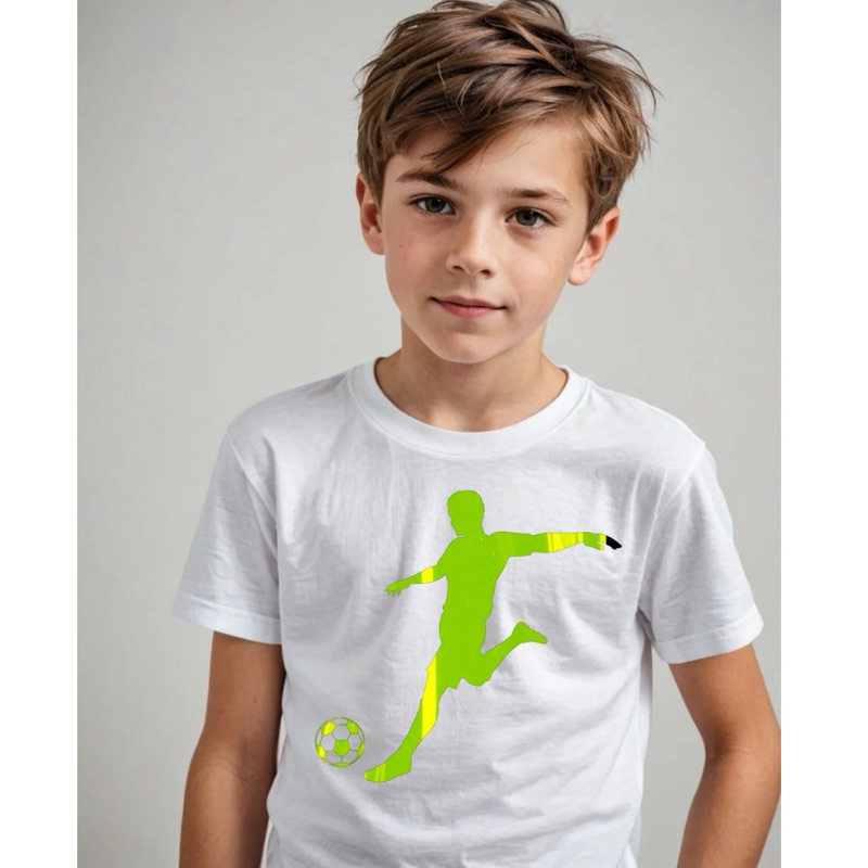 Camiseta [Exclusiva]  Futebol Jogo Jogador Bola Neon  | 100% Algodão Unissex|  Infantil Adulto e Plus Size