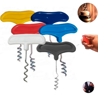 Saca Rolha Abridor Garrafas De Vinho Champagne Cabo Plástico Várias Cores Sortidas Prático Rápido em Oferta na Shopee