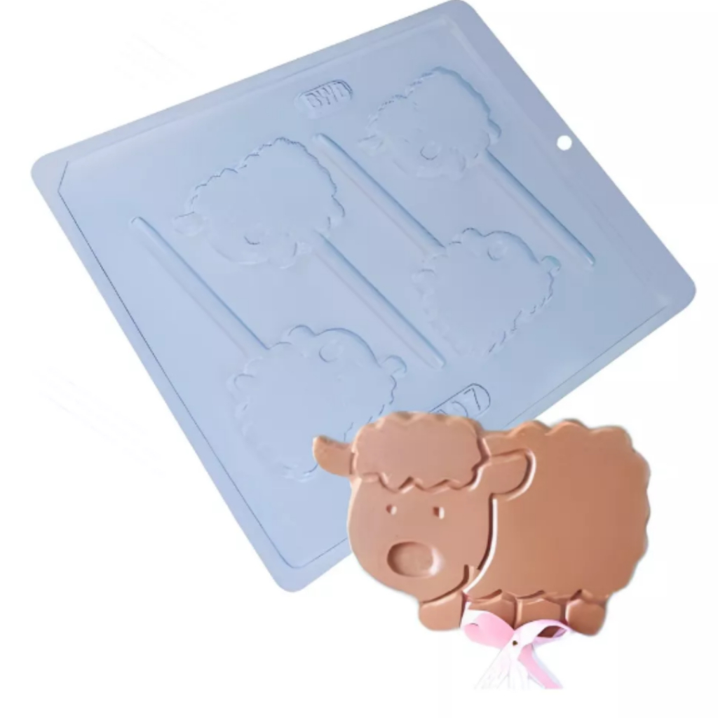 397 Forma Acetato Simples Pirulito Cordeiro Ovelha BWB 1 unidade Páscoa em Oferta na Shopee