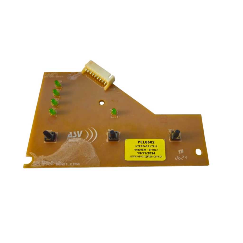 Placa Eletrônica Lavadora Electrolux LTE12 64800634 Bivolt PEL8502