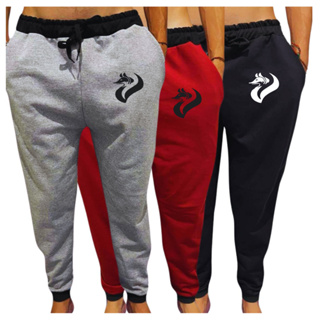 Kit 3 Calças Moletom Flanelado Jogger Masculina Basica Confortavel Dia a Dia Fotos Reais em Oferta na Shopee