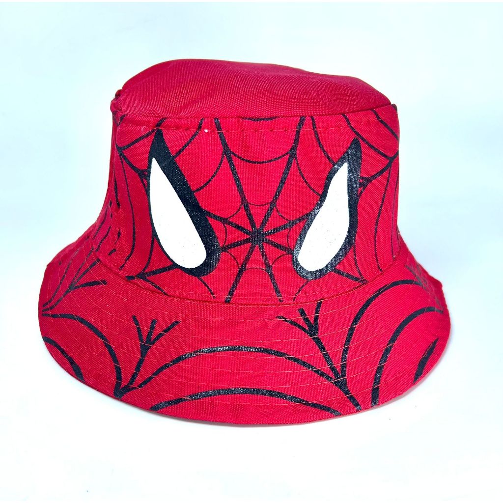 Chapéu Bucket Infantil Menino Personagem H. Aranha Spider Vermelho Varias Cores