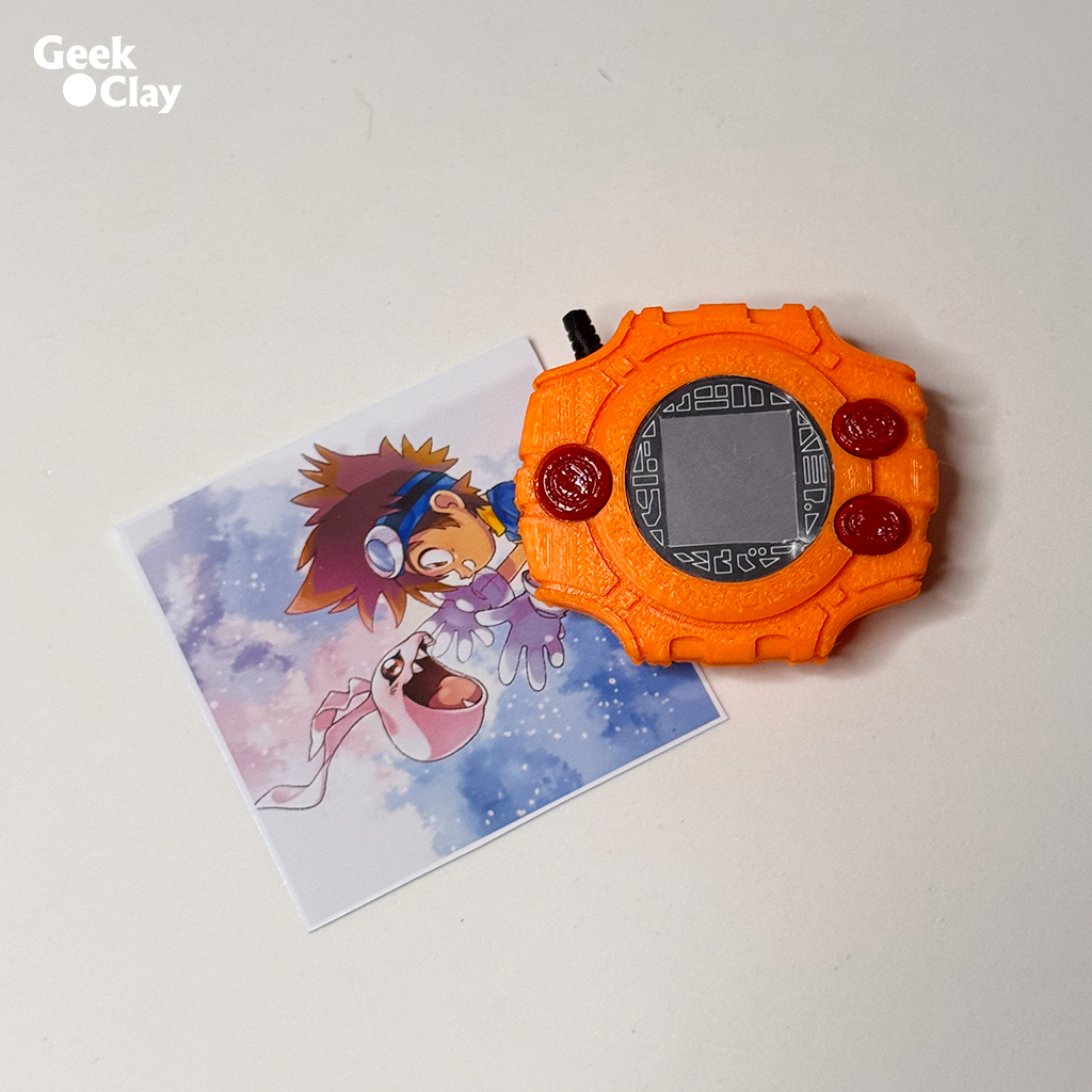 Digimon Adventure - Só o Digivice - Item Decorativo em Impressão 3D em Oferta na Shopee
