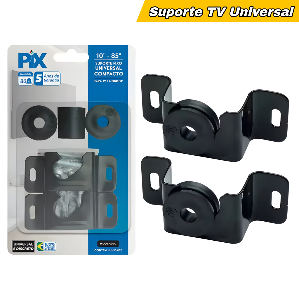 Suporte Fixo Universal Compacto Para Tv e Monitor 10" a 85" polegadas Oferta