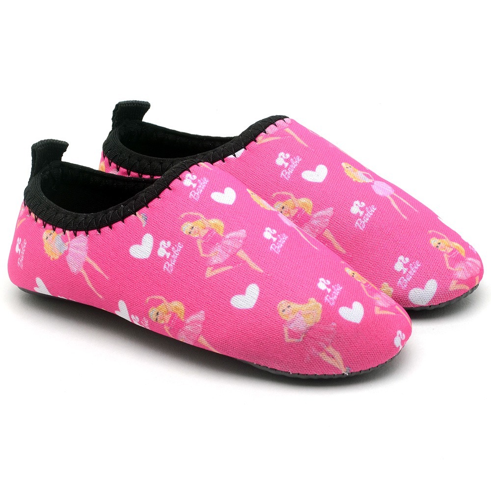 Sapatilha Infantil Barbie Rosa Aquático Tênis calçado Acquatilha Náutica Aquática AntiderrapanteSapatilha Infantil A