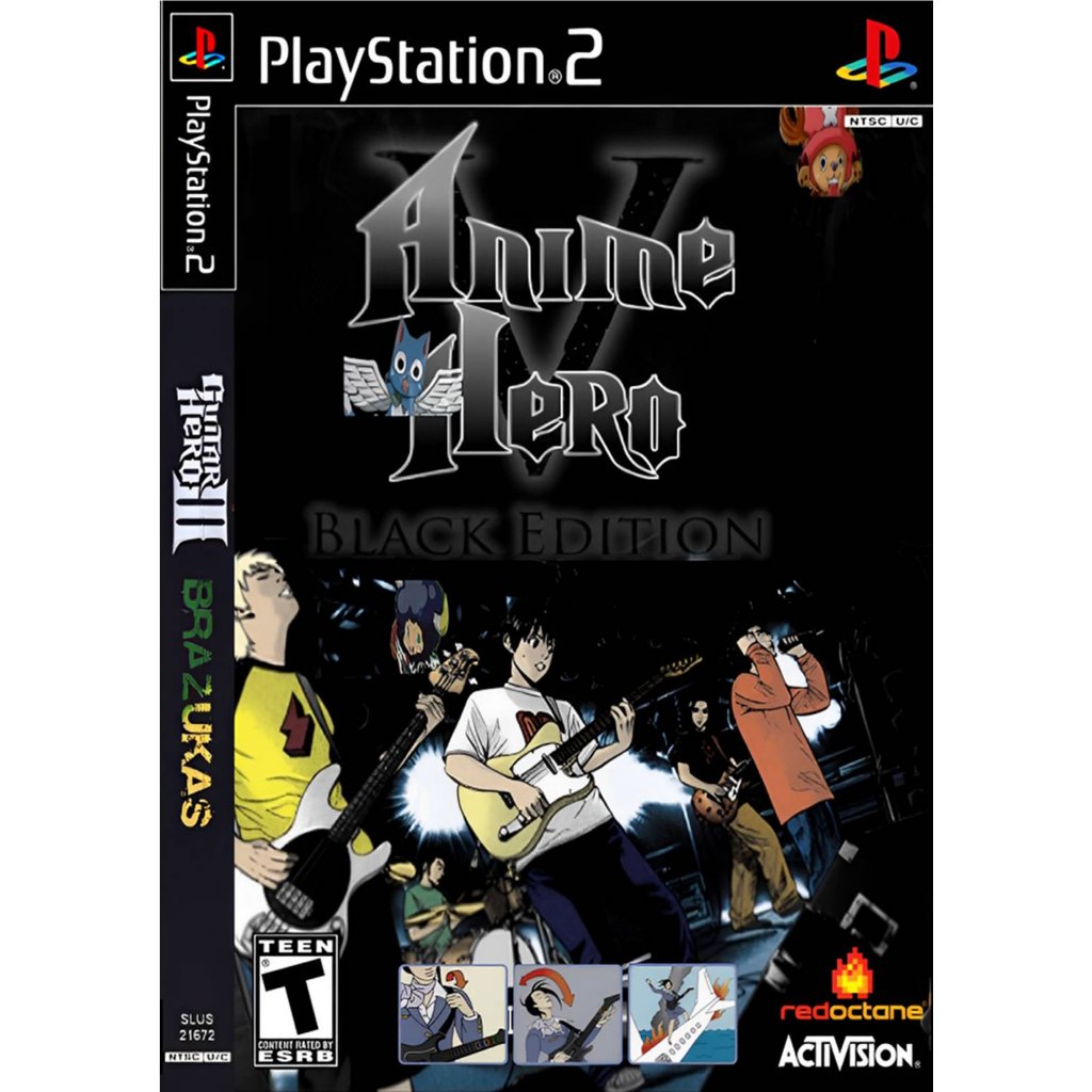 Guitar Hero Anime Hero Black - Ps2  | Smart Games Br