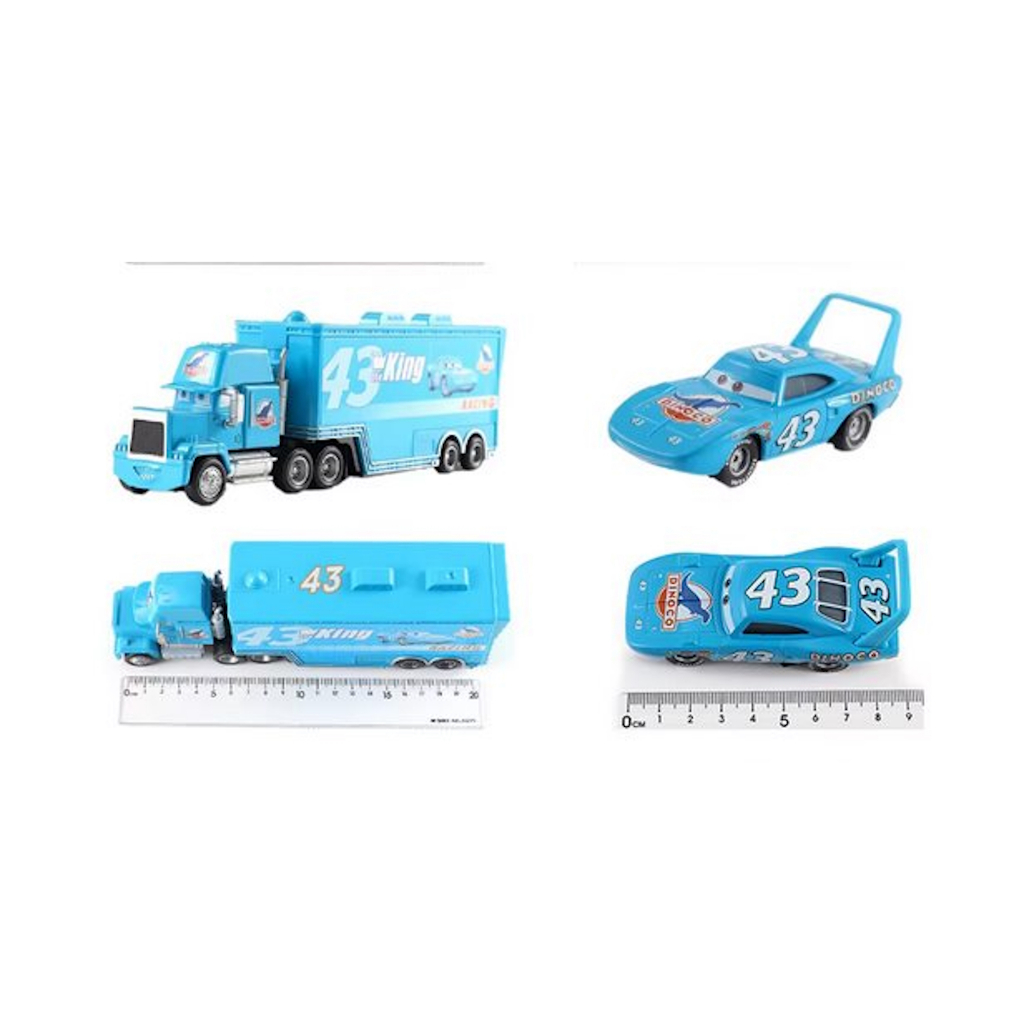 Cars Pixar 43 Dinoco & Mack Hauler Caminhão 2 Pçs