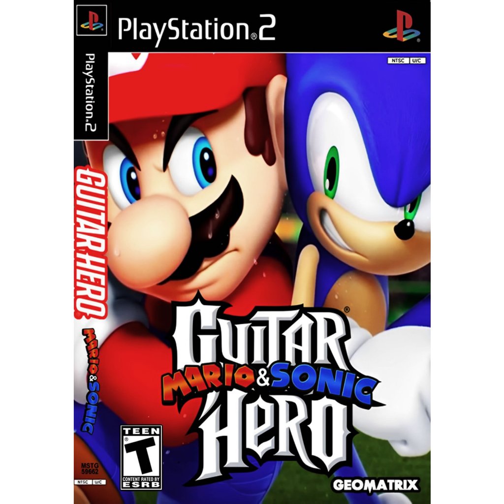 Guitar Hero Sonic vs Mario - Ps2 Play2