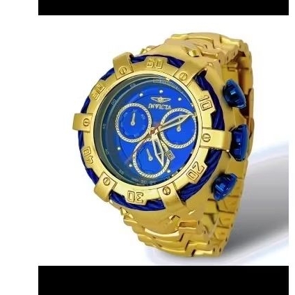 Invicta thunderbolt a prova d' água , catraca giratória  , folheado a ouro 18k