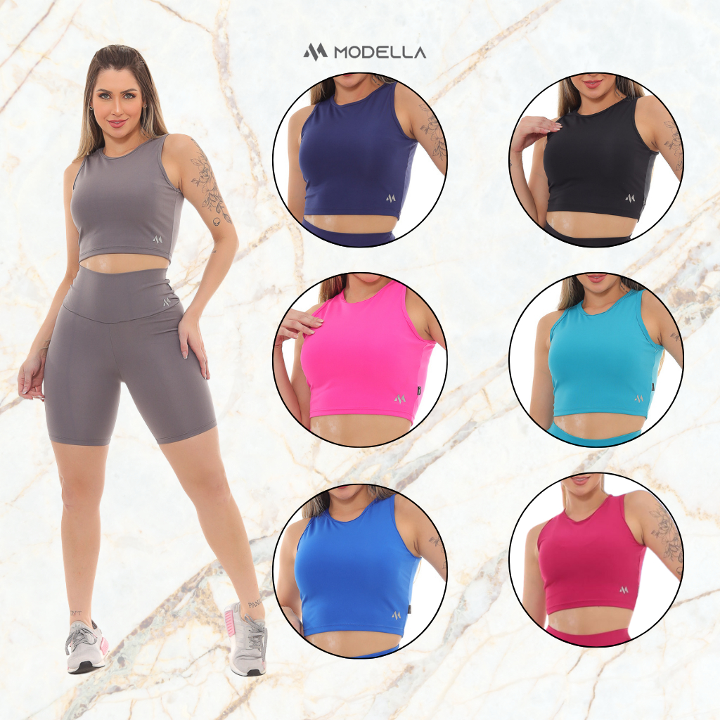 Cropped Regata Feminino Blackout