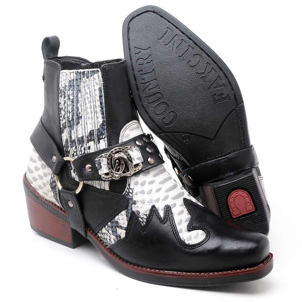 Bota Country Masculina Bico Fino Cano Curto: Onde Comprar | BuscaProdutos