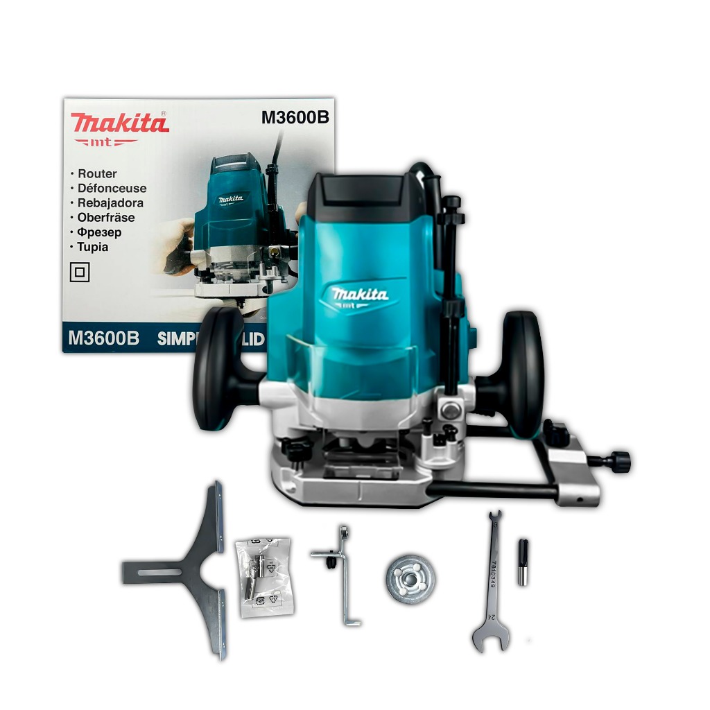 Tupia de Coluna Makita 1.650W 12mm para Corte de Madeira Metais para Marceneiros Original M3600B em Oferta na Shopee