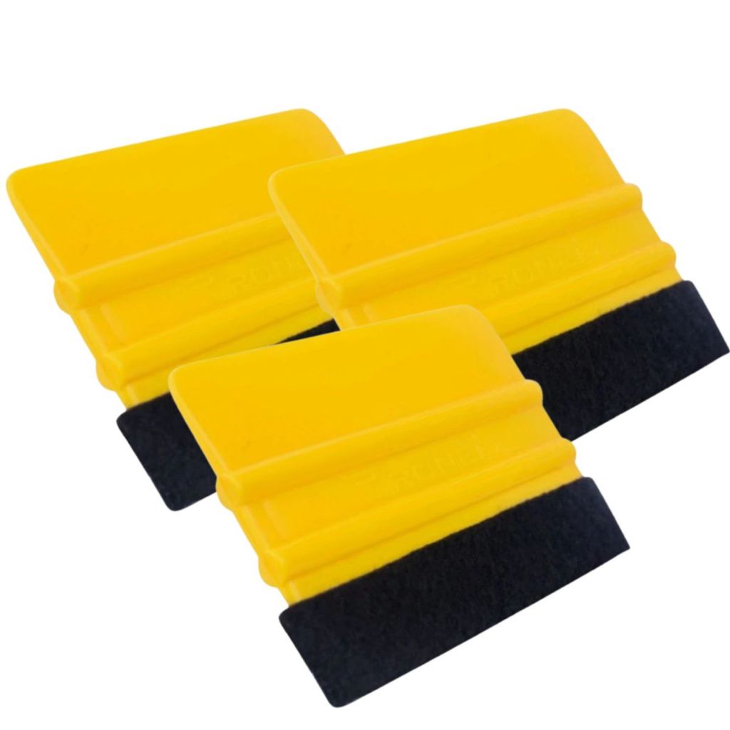 Conjunto com 3 Espátulas de Silicone para Envelopamento de Adesivos com Feltro
