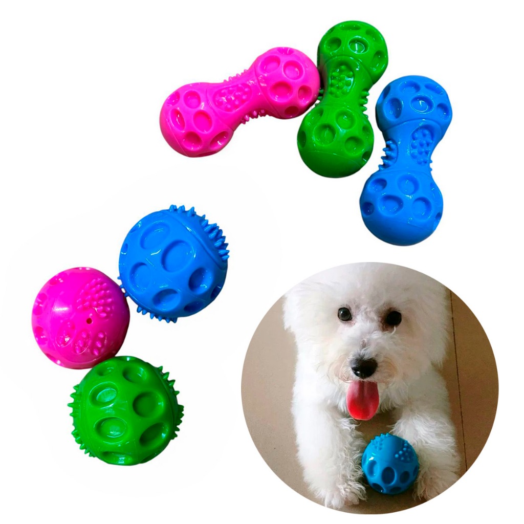 Mordedor Pet Bolinha Bastão resistente Apito Interno Cão Cachorro Gato em Oferta na Shopee