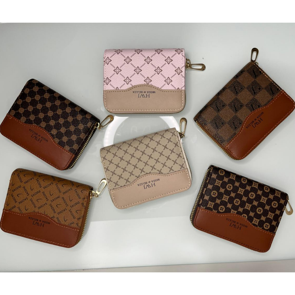 Carteira Elegante Feminina Com Espaço para Moedas e Cartões em Oferta na Shopee