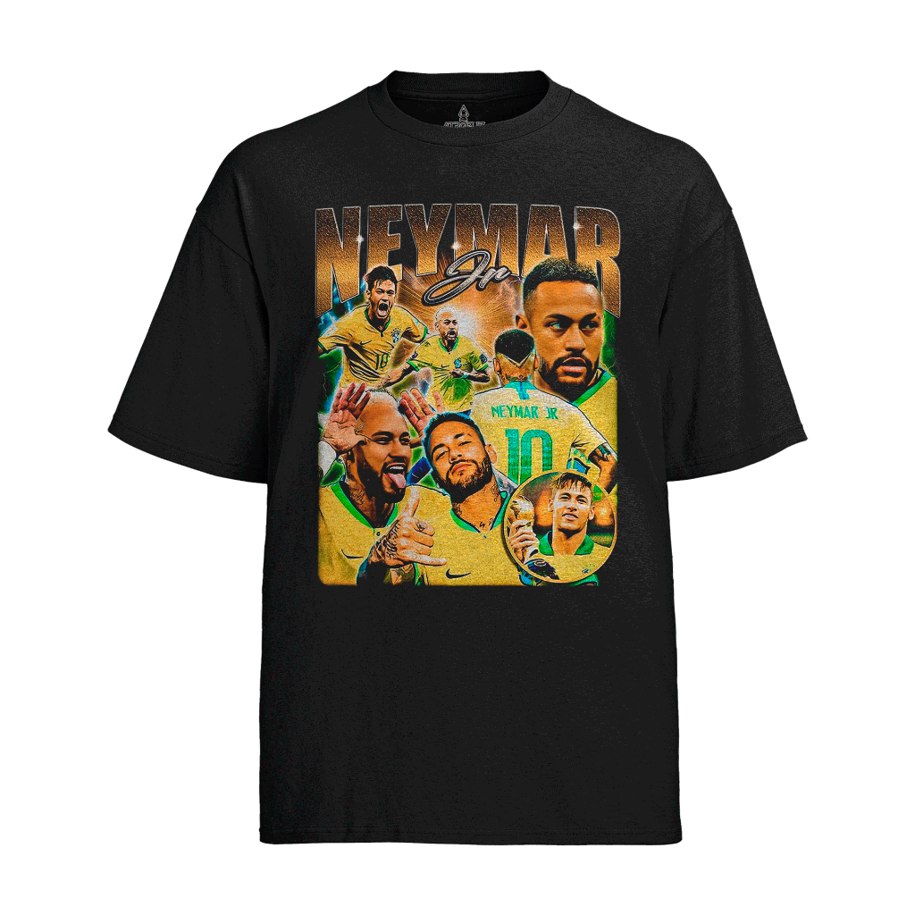 Camiseta Algodão Unissex Tshirt Neymar Junior Seleção Brasileira 1